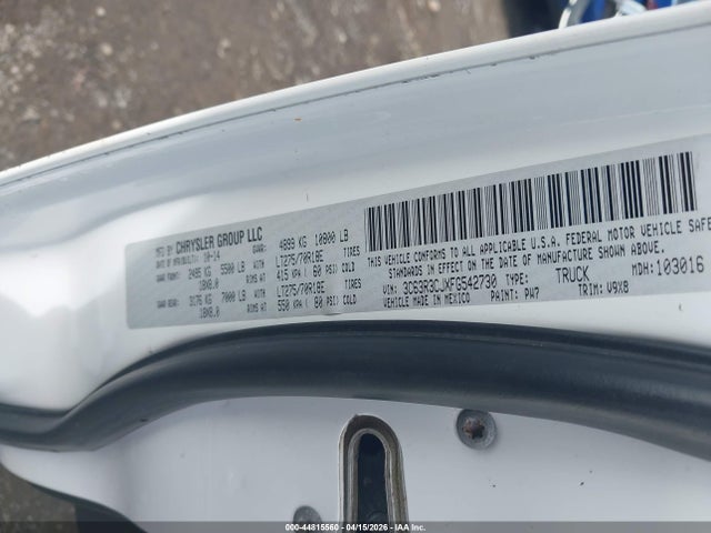 Aukcja sprzedaży 2015 Ram 3500 Tradesman, vin: 3C63R3CJXFG542730, numer aukcji: 44815560