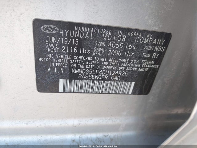 2013 HYUNDAI ELANTRA GT KMHD35LE4DU124926 Photo 8