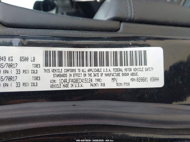 Aukcja sprzedaży 2014 Jeep Grand Cherokee Laredo, vin: 1C4RJFAG8EC415124, numer aukcji: 44815639