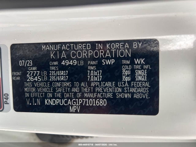 2023 KIA SPORTAGE HYBRID KNDPUCAG1P7101680 Photo 8