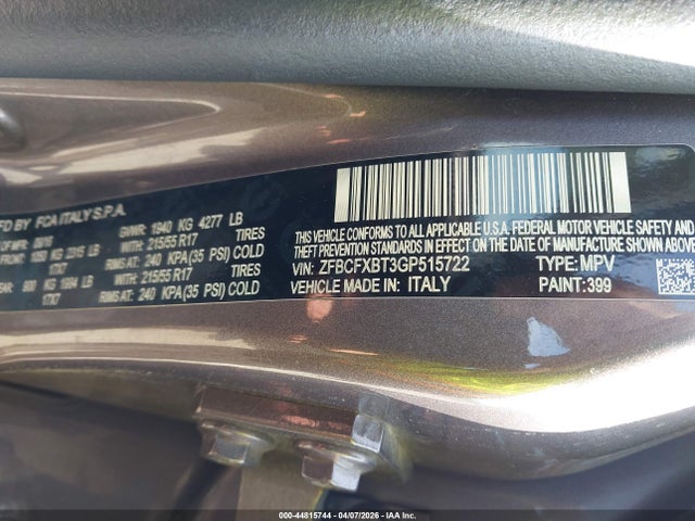 Fiat 500x Easy 2016 ZFBCFXBT3GP515722 Image 9