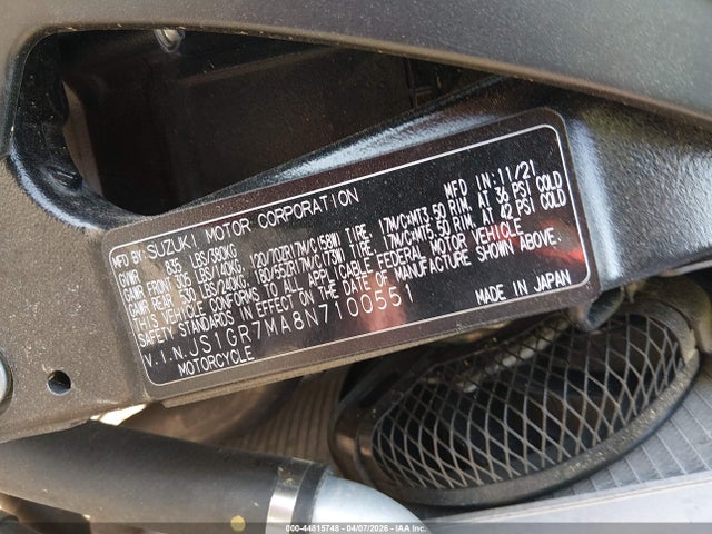 JS1GR7MA8N7100551 Suzuki GSX-R750