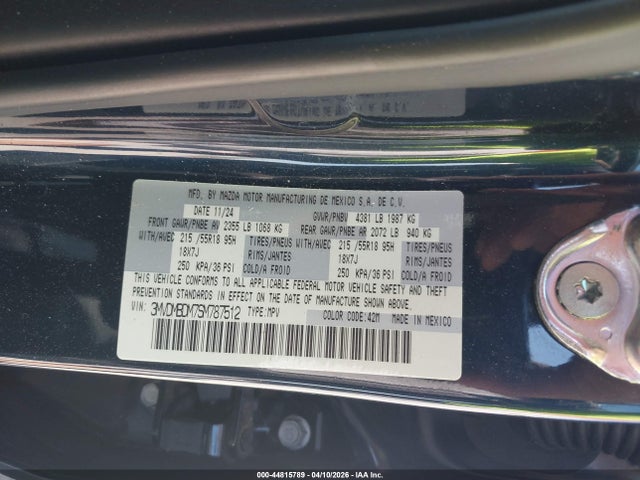 Aukcja sprzedaży 2025 Mazda Cx-30 2.5 S Premium Package, vin: 3MVDMBDM7SM787512, numer aukcji: 44815789