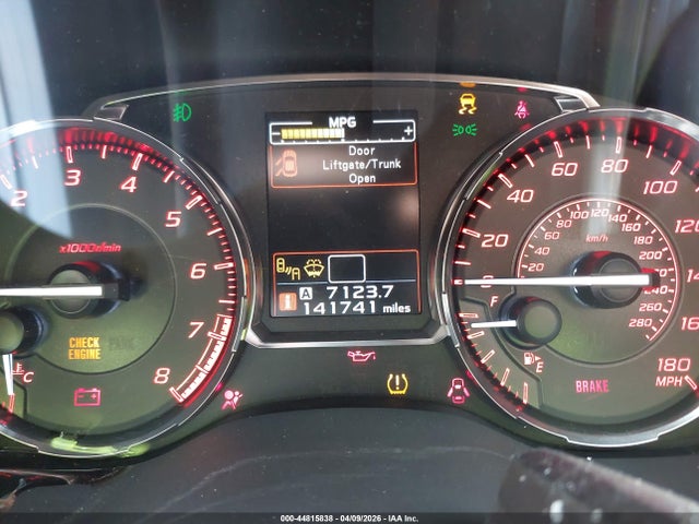 Aukcja sprzedaży 2017 Subaru Wrx Limited, vin: JF1VA1L6XH9834816, numer aukcji: 44815838