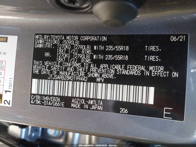 Продаж на аукціоні авто 2021 Lexus Nx 300 F Sport, vin: JTJSARBZ8M2199442, номер лоту: 44816084