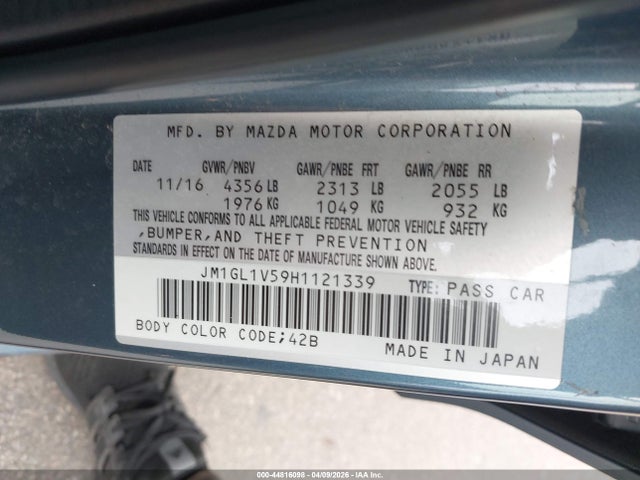 JM1GL1V59H1121339 Mazda Mazda6 Touring