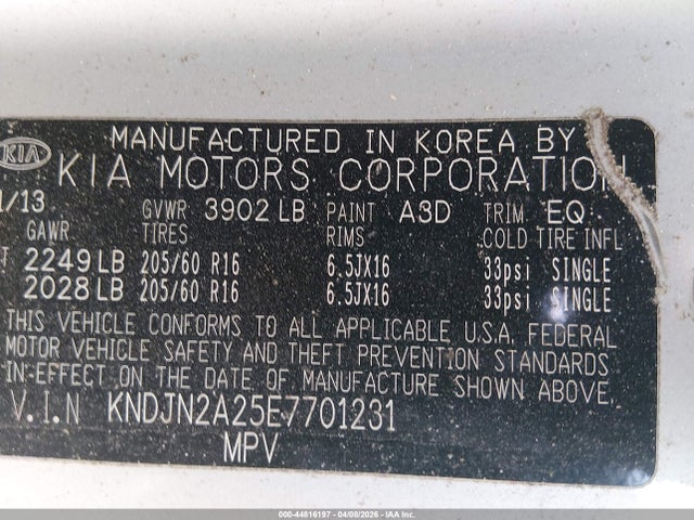 Продаж на аукціоні авто 2014 Kia Soul, vin: KNDJN2A25E7701231, номер лоту: 44816197