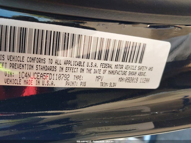 1C4NJCEA5FD110792 Jeep Compass High Altitude Edition