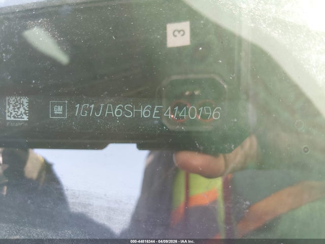 44816344 :رقم المزاد ، 1G1JA6SH6E4140196 vin ، 2014 Chevrolet Sonic Ls Auto مزاد بيع
