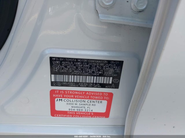 Aukcja sprzedaży 2021 Lexus Is 300, vin: JTHCA1D26M5115804, numer aukcji: 44816391