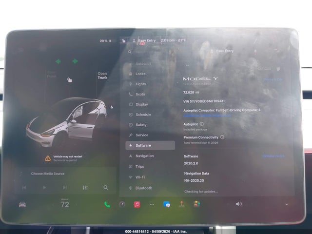 Tesla Model Y Standard Range Rear-wheel Drive 2021 5YJYGDED8MF105331 Image 17