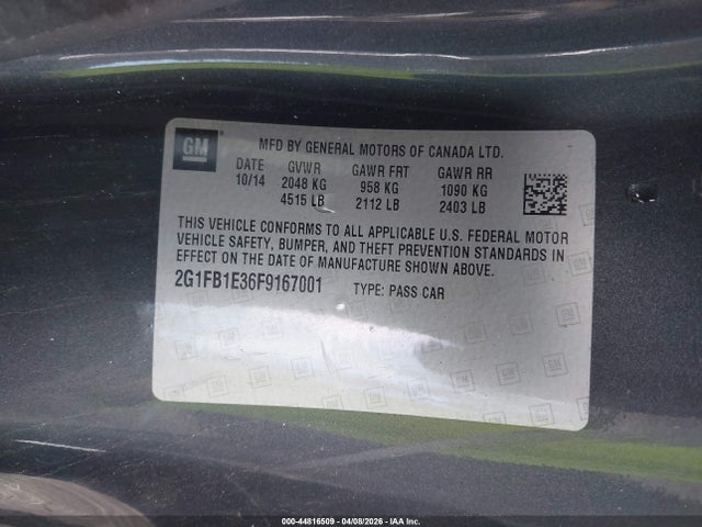 2015 CHEVROLET CAMARO 2G1FB1E36F9167001 Photo 8