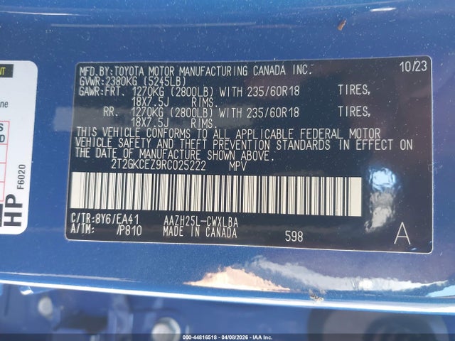 2024 Lexus Nx 350h Premium მანქანა იყიდება აუქციონზე, vin: 2T2GKCEZ9RC025222, აუქციონის ნომერი: 44816518