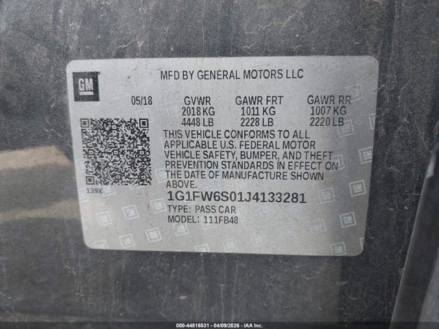 2018 CHEVROLET BOLT EV 1G1FW6S01J4133281 Photo 8