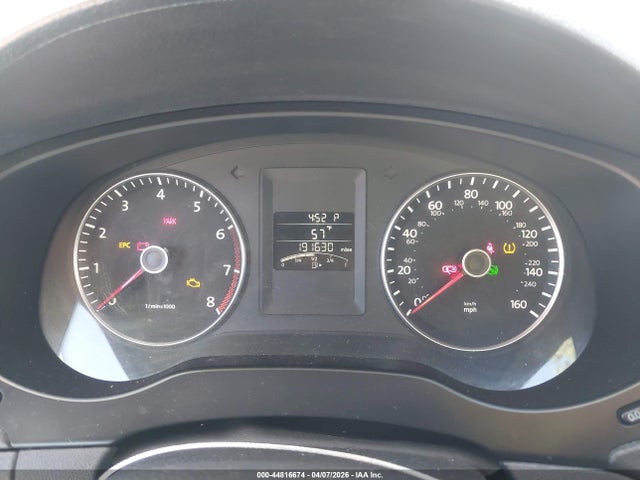 2012 Volkswagen Jetta 2.5l Se მანქანა იყიდება აუქციონზე, vin: 3VWDP7AJXCM317263, აუქციონის ნომერი: 44816674