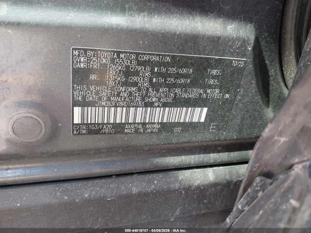 2024 Toyota Rav4 Prime Se მანქანა იყიდება აუქციონზე, vin: JTMCB3FV8RD169183, აუქციონის ნომერი: 44816707