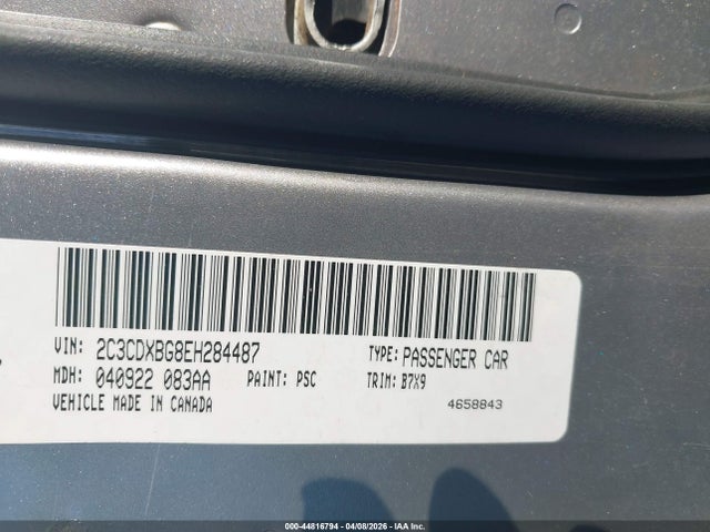Auction sale of the 2014 Dodge Charger Se, vin: 2C3CDXBG8EH284487, lot number: 44816794