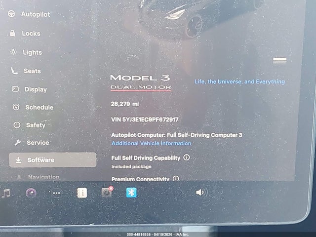 2023 Tesla Model 3 Performance Dual Motor All-wheel Drive მანქანა იყიდება აუქციონზე, vin: 5YJ3E1EC9PF672917, აუქციონის ნომერი: 44816936
