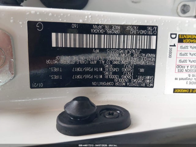 JTENU5JR1M5903315 Toyota 4runner Sr5 Premium