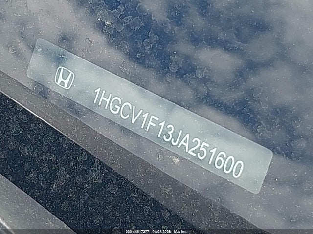 Продажа на аукционе авто 2018 Honda Accord Lx, vin: 1HGCV1F13JA251600, номер лота: 44817277