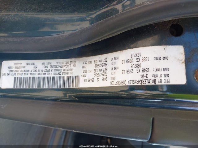 2004 JEEP GRAND CHEROKEE 1J4GW48S04C415201 Photo 8