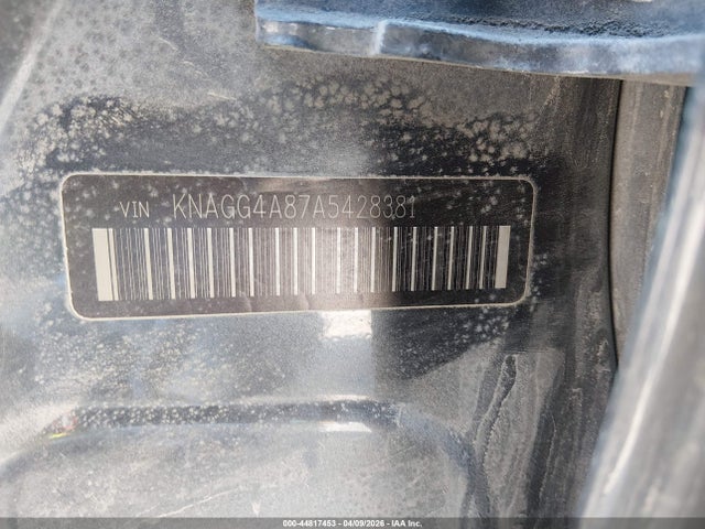 44817453 :رقم المزاد ، KNAGG4A87A5428381 vin ، 2010 Kia Optima Lx مزاد بيع