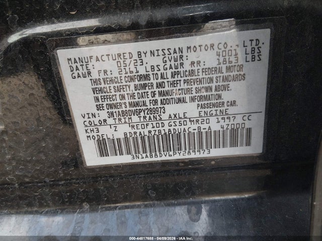 Nissan Sentra Sr Xtronic Cvt 2023 3N1AB8DV6PY289973 Image 9
