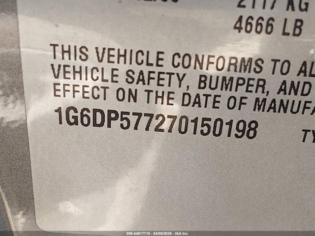 2007 CADILLAC CTS 1G6DP577270150198 Photo 8