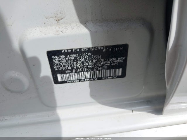 JF1GPAT68FH209406 Subaru Impreza 2.0i Sport Premium