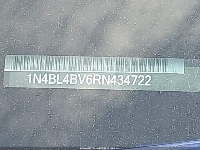 1N4BL4BV6RN434722 Nissan Altima S Fwd