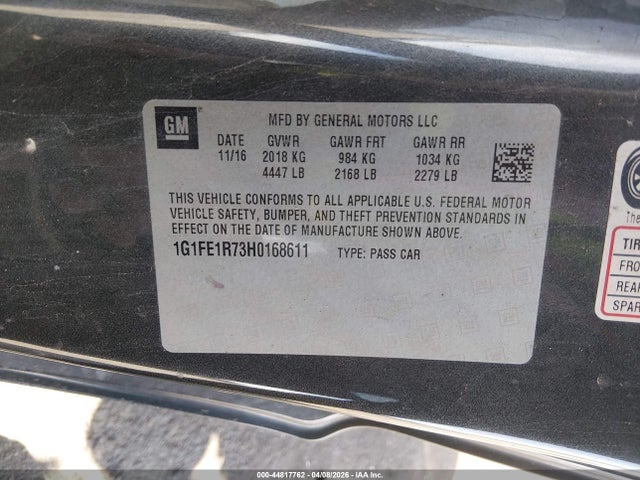 1G1FE1R73H0168611 Chevrolet Camaro 1ss