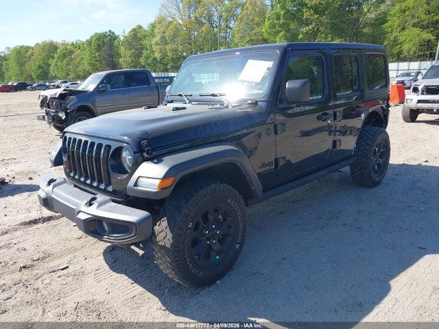 44817777 :رقم المزاد ، 1C4HJXDN8MW816875 vin ، 2021 Jeep Wrangler Unlimited Willys 4x4 مزاد بيع
