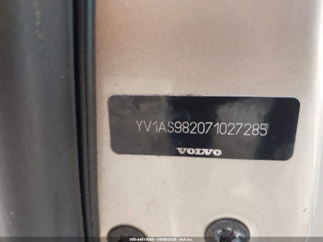 2007 Volvo S80 3.2 მანქანა იყიდება აუქციონზე, vin: YV1AS982071027285, აუქციონის ნომერი: 44818045