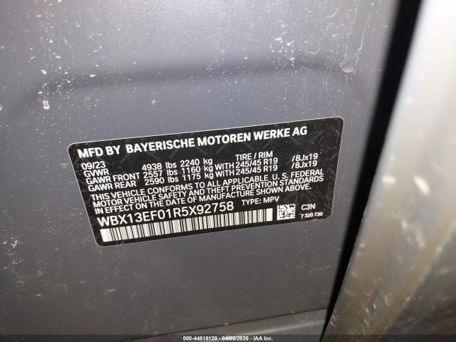 2024 Bmw X1 M35i მანქანა იყიდება აუქციონზე, vin: WBX13EF01R5X92758, აუქციონის ნომერი: 44818128