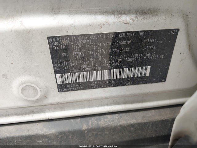 2021 TOYOTA RAV4 HYBRID 4T3B6RFV5MU030210 Photo 8