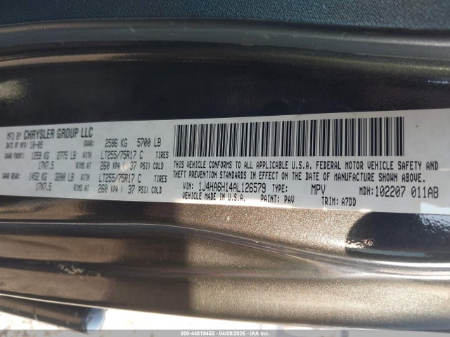 2010 Jeep Wrangler Unlimited Rubicon მანქანა იყიდება აუქციონზე, vin: 1J4HA6H14AL126579, აუქციონის ნომერი: 44818458
