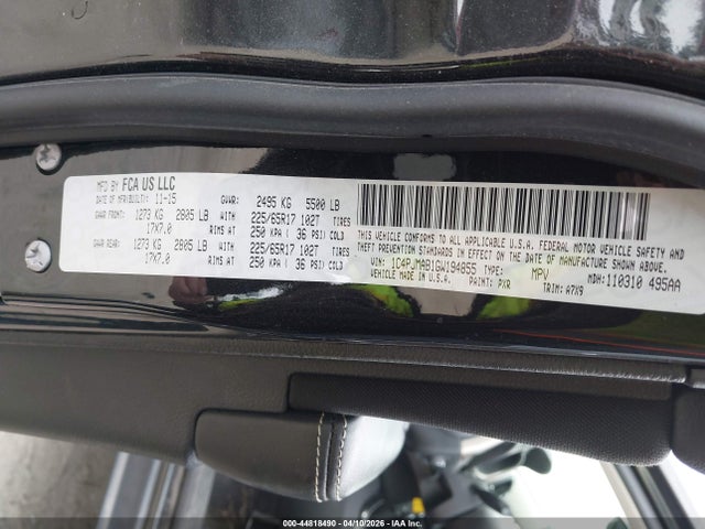 2016 JEEP CHEROKEE 1C4PJMAB1GW194855 Photo 8