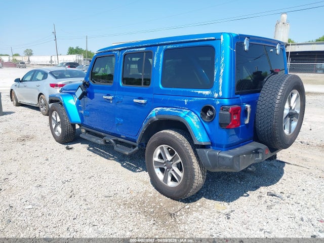 2021 Jeep Wrangler Unlimited Sahara 4x4 მანქანა იყიდება აუქციონზე, vin: 1C4HJXEG8MW789595, აუქციონის ნომერი: 44818562