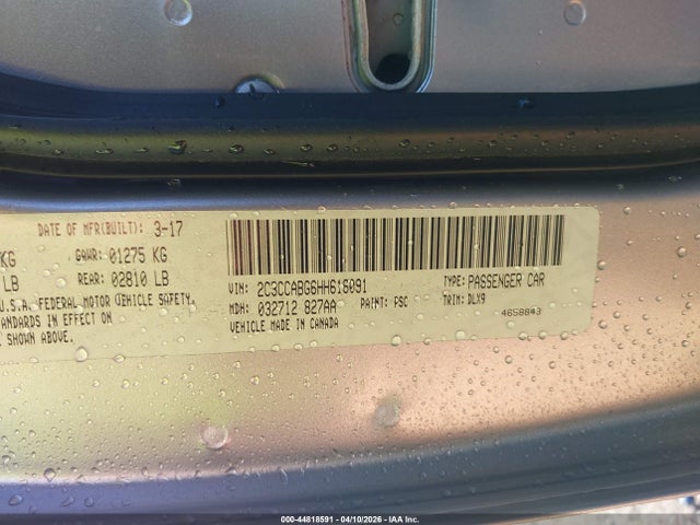 Aukcja sprzedaży 2017 Chrysler 300 300s, vin: 2C3CCABG6HH616091, numer aukcji: 44818591