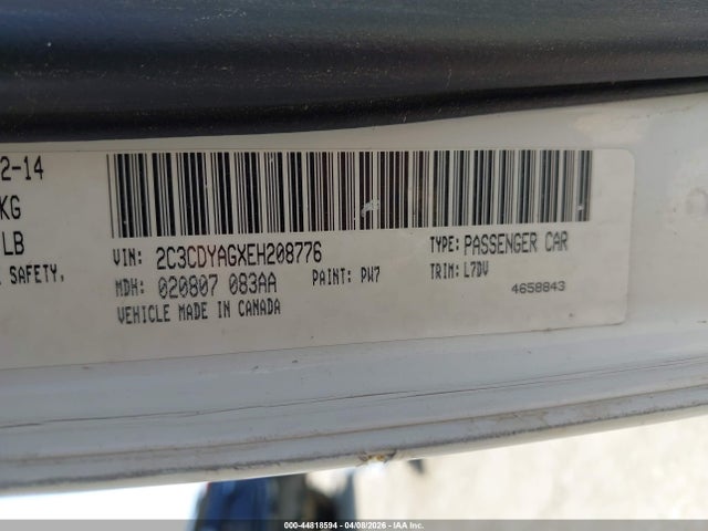 2014 DODGE CHALLENGER 2C3CDYAGXEH208776 Photo 8