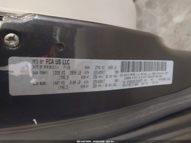 Продажа на аукционе авто 2018 Dodge Grand Caravan Sxt, vin: 2C4RDGCG6JR360572, номер лота: 44818595