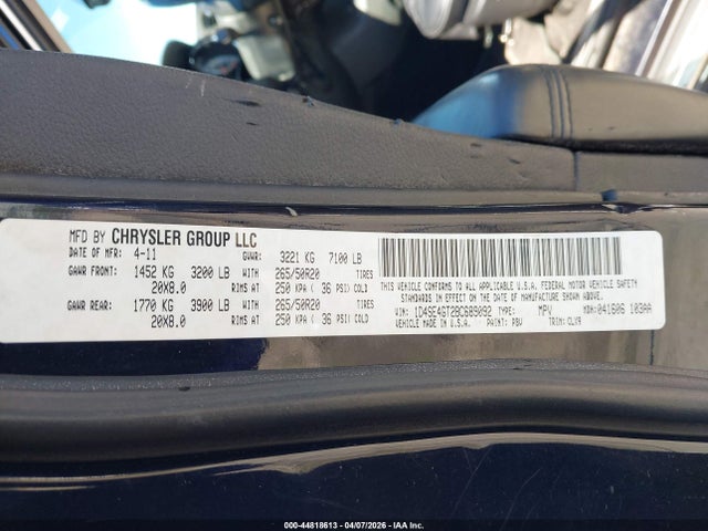 2011 DODGE DURANGO 1D4SE4GT2BC689092 Photo 8