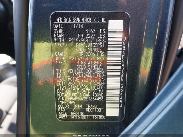 Nissan JUKE S 2014 JN8AF5MV2ET364453 Image 9