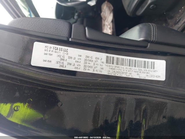 44818692 :رقم المزاد ، 1C4RJEAG5KC597337 vin ، 2019 Jeep Grand Cherokee Altitude 4x2 مزاد بيع