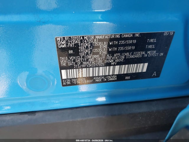 Toyota Rav4 Adventure 2019 2T3J1RFV2KC017925 Image 9