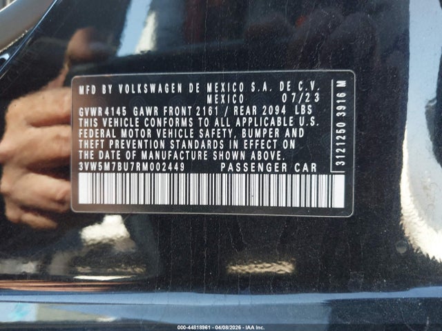 3VW5M7BU7RM002449 Volkswagen Jetta 1.5t S