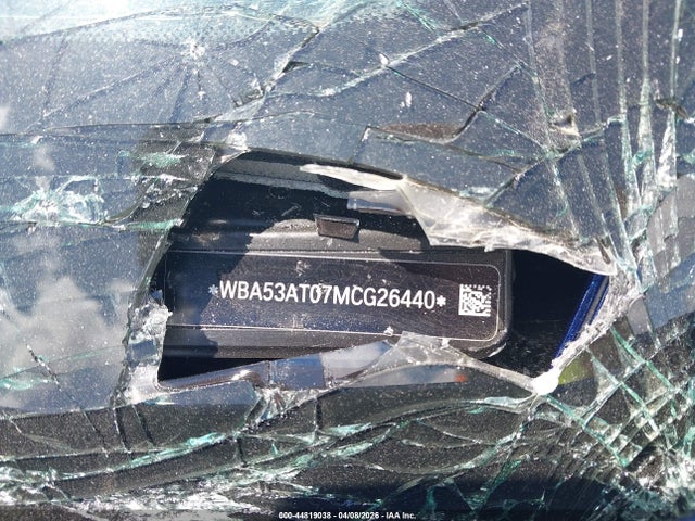 44819038 :رقم المزاد ، WBA53AT07MCG26440 vin ، 2021 Bmw M440i مزاد بيع