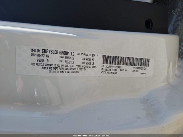 2013 FIAT 500 3C3CFFFH9DT514311 Photo 8