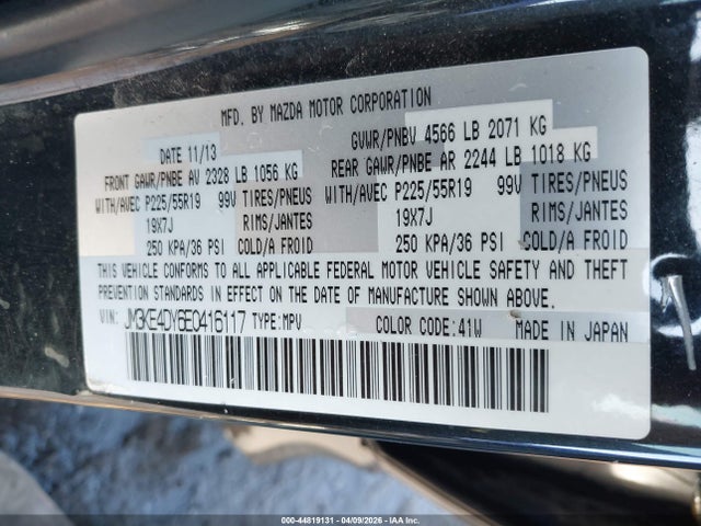 Aukcja sprzedaży 2014 Mazda Cx-5 Grand Touring, vin: JM3KE4DY6E0416117, numer aukcji: 44819131