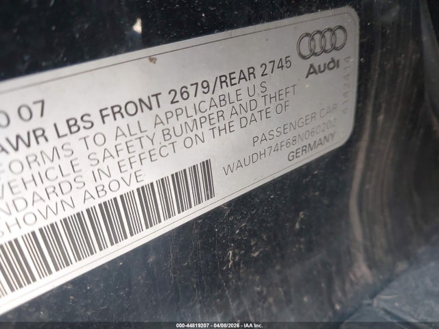 2008 AUDI A6 WAUDH74F68N060202 Photo 8